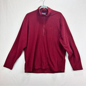Patagonia Synchilla Quarter Zip Fleece Men's Size Large Red Pullover Jacket